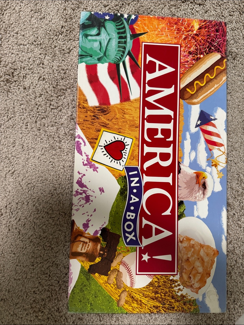 America In-A-Box Decorative Game Box - Red, Blue, White